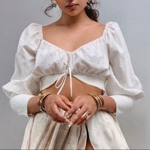 Chic White Crop Top